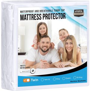 Utopia Bedding Waterproof Mattress Protector